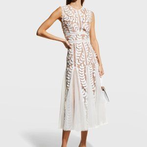 Bronx and Banco Saba Blanc Midi Dress in White